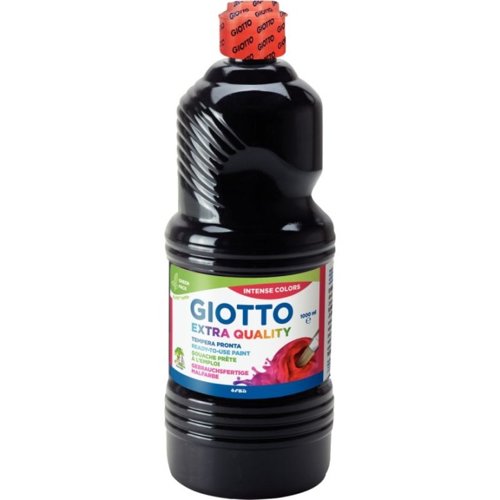 Flacon de 1L de gouache liquide GIOTTO noir F53342400 GIOTTO