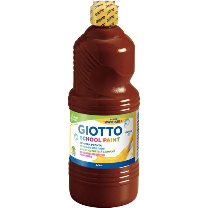 Flacon de 1 Litre de gouache liquide lavable GIOTTO marron F535528 GIOTTO