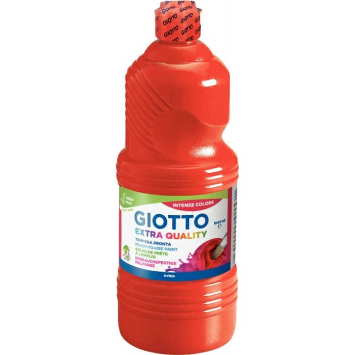 Flacon de 1L de gouache liquide GIOTTO rouge vermillon F533407 GIOTTO