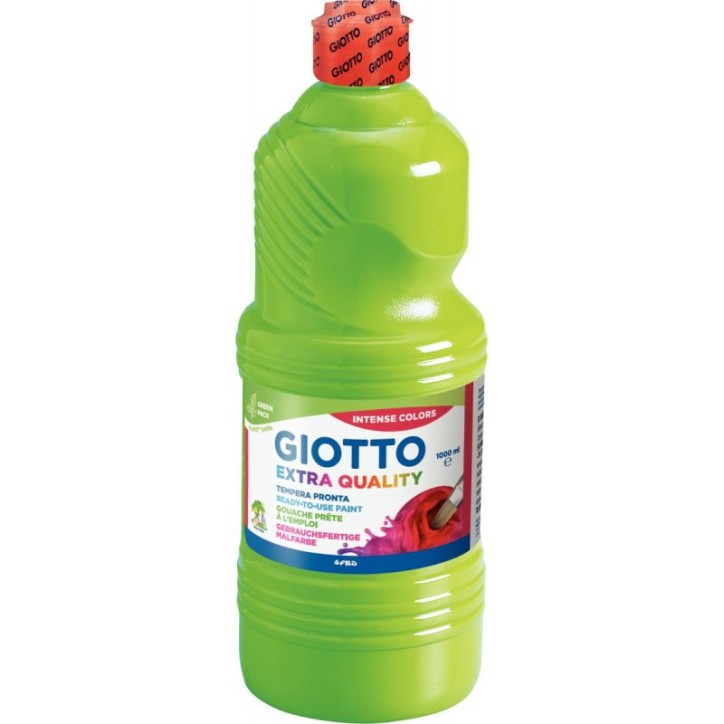 Flacon de 1L de gouache liquide GIOTTO vert printemps F533411 GIOTTO