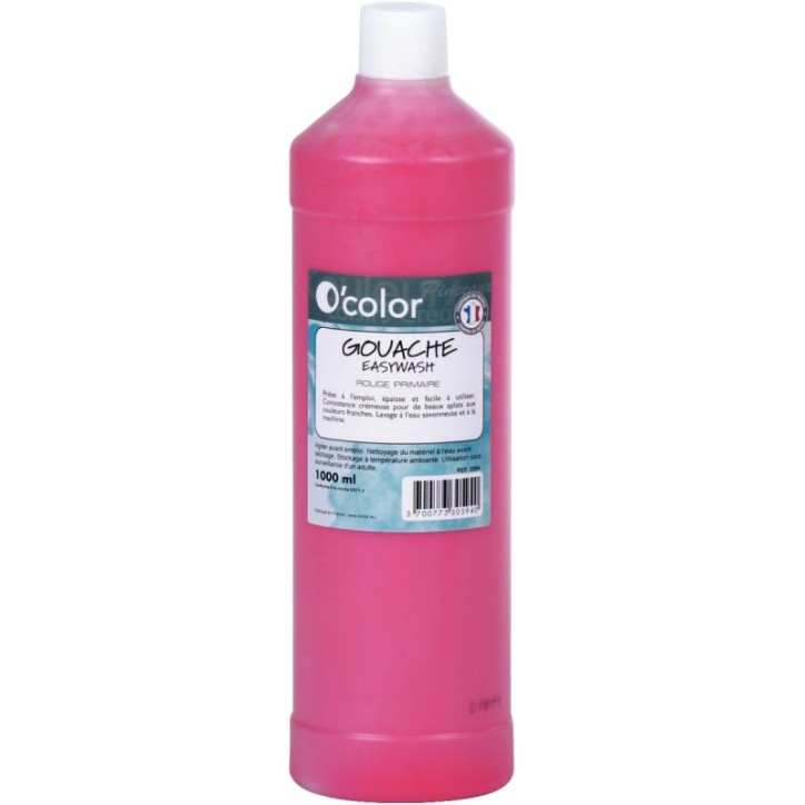 Flacon 1 litre de gouache liquide économique O'COLOR magenta 07877 O'COLOR
