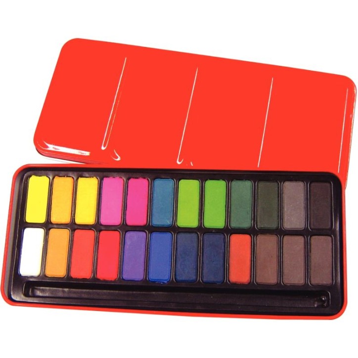 Boîte de 24 godets d'aquarelle Z1003