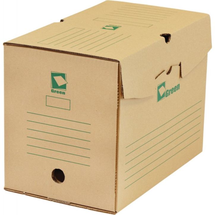 Paquet de 25 boîtes archives 34x25 dos de 20 GREEN 71069