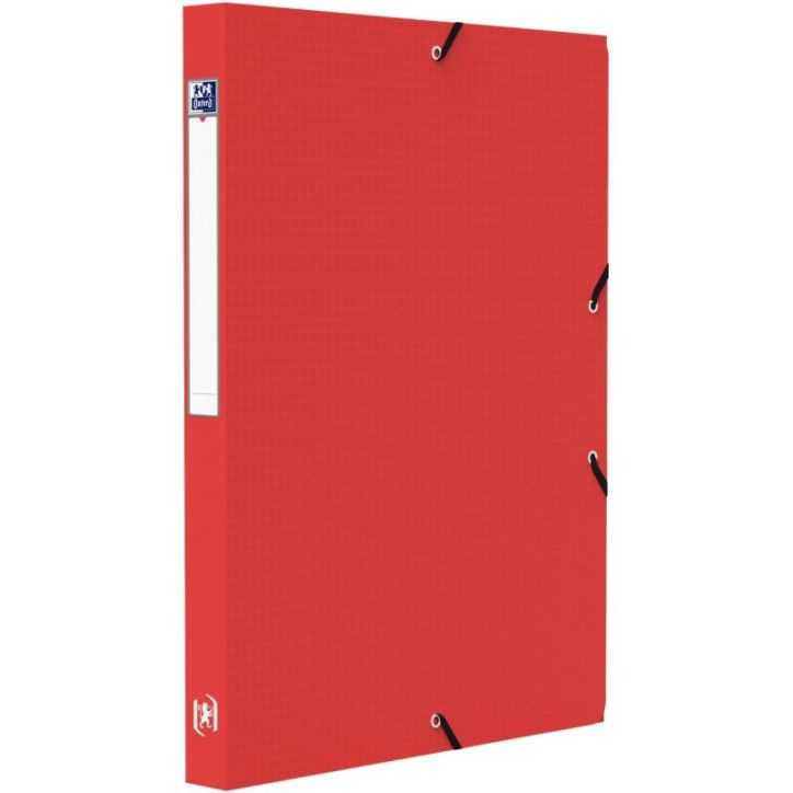 OXFORD Boîte de classement MEMPHIS 24x32cm, en polypropylène 7/10e. Dos 2,5cm. Coloris rouge