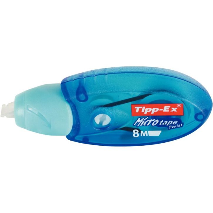 TIPP-EX Roller de correction MicroTape Twist 5 mmx8 mètres avec capuchon de protection rotatif