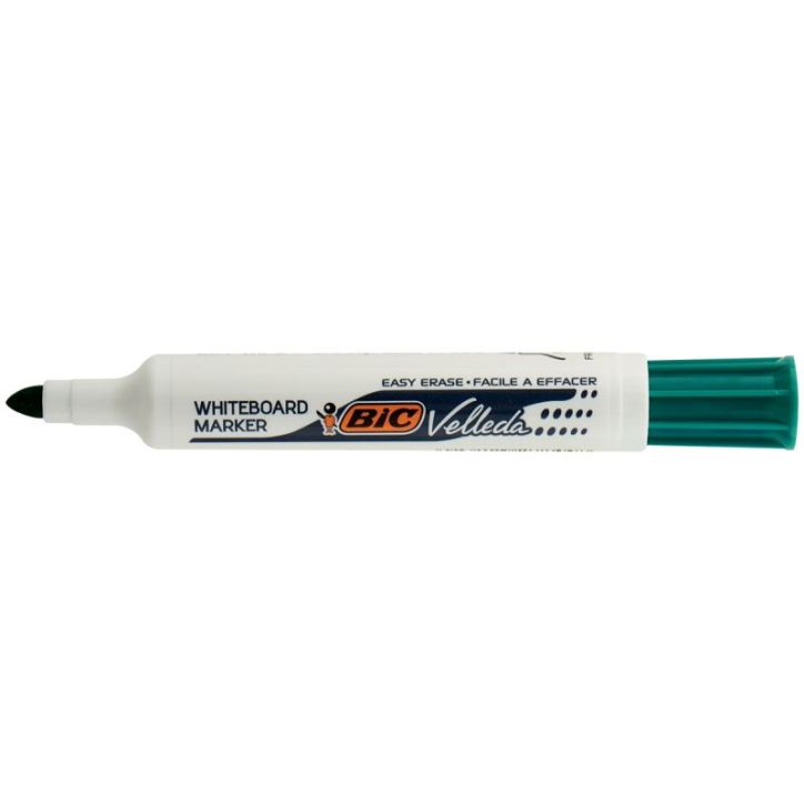 BIC Velleda 1711 Feutres pour Tableau Blanc Effaçables à  Sec à  Pointe Conique Moyenne - Vert