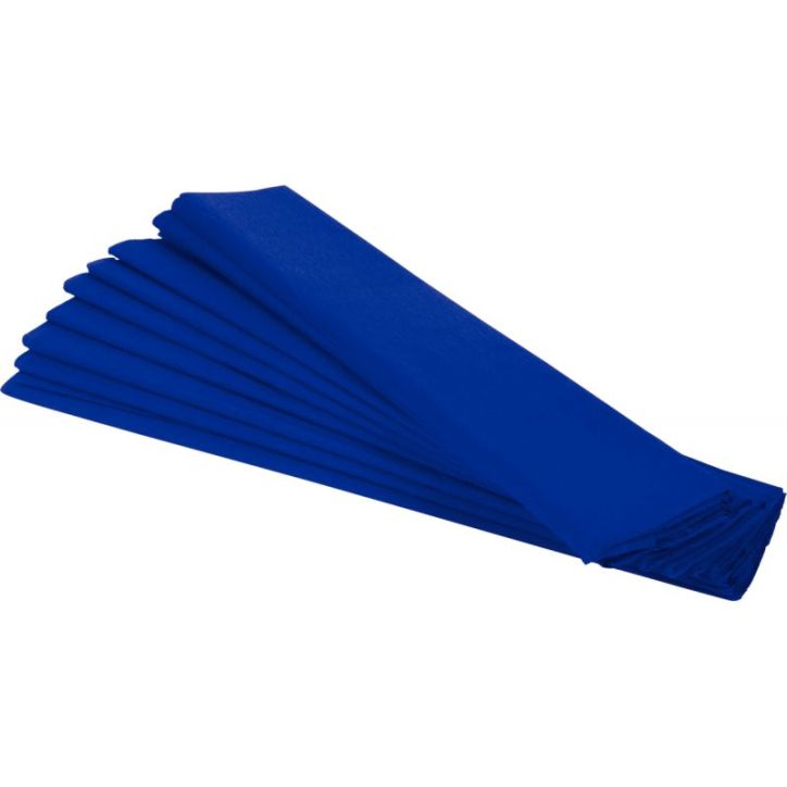 Paquet de 10 feuilles crépon supérieur 250x50  bleu france 15909