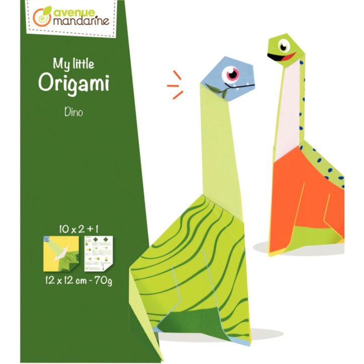 Pochette de 20 feuilles origami little dinosaure OR517C