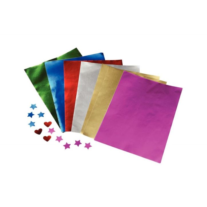 Paquet de 100 feuilles métallisées A4 1 face POC100FMETASS_01/27132