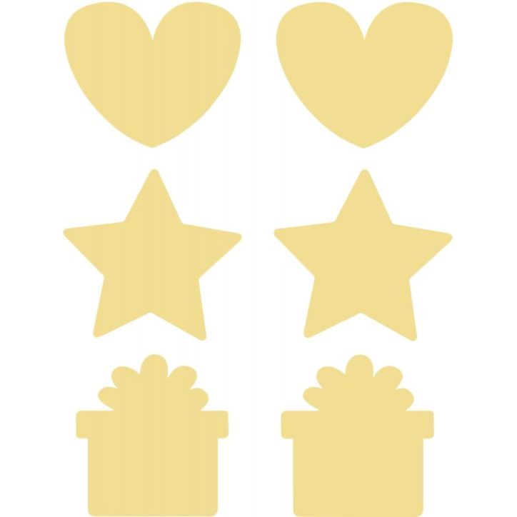 Pack de 36 stickers à gratter, 17 x 22 cm L940001