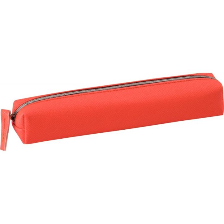 Mini trousse simili cuir orange fluo FFT300301