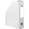 OXFORD Porte-revues en PVC soudé, dos de 7 cm 32x24cm, livré a plat. Coloris Blanc