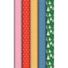 Boîte de 10 rouleaux de papier cadeau motifs assortis 2 x 0,70 m 211598SCOC